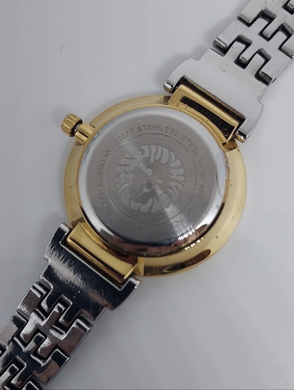 Vintage Anne Klein Two-Tone Gold & Silver Roman Numeral Bracelet Watch - Picture 5 of 12